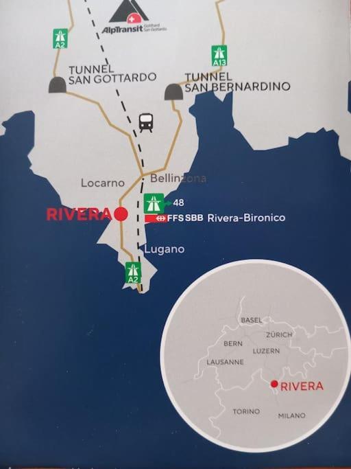 Bnb Rivera-Monteceneri Eksteriør billede